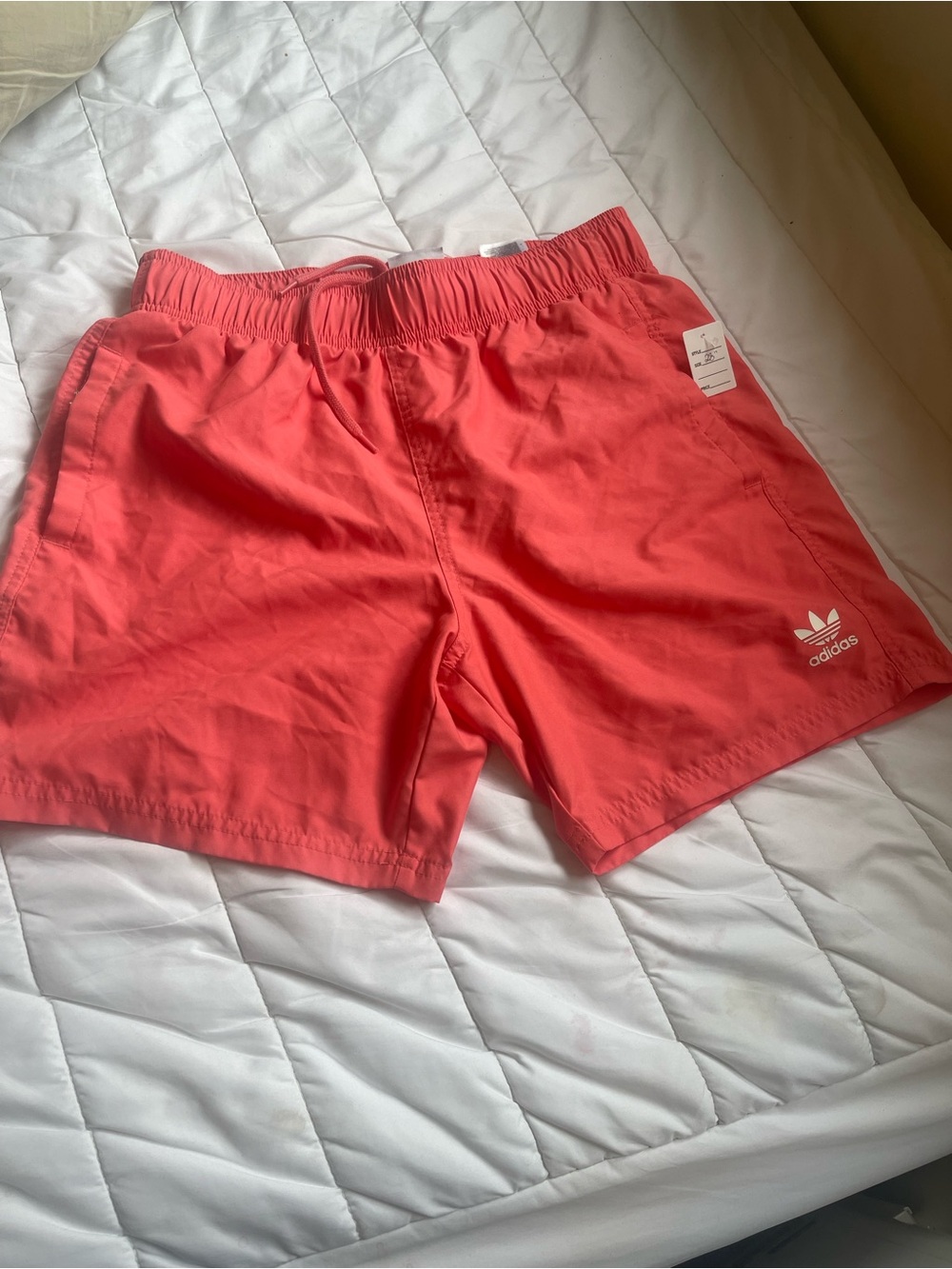 adidas Coral-Swim Shorts with Trefoil Tag